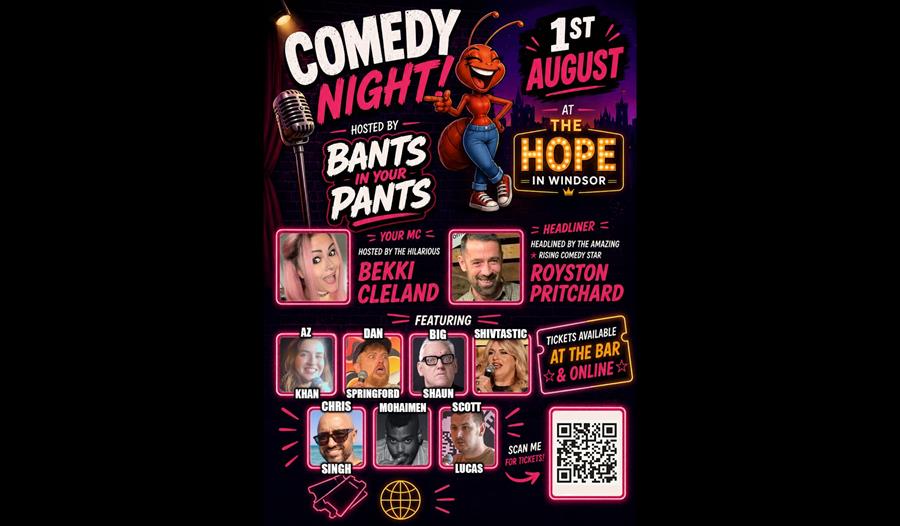 Bants in Your Pants Comedy Night 1st August graphic