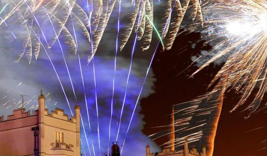 eastbourne town hall fireworks clipart