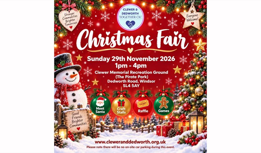 Poster for Clewer and Dedworth Christmas Fair