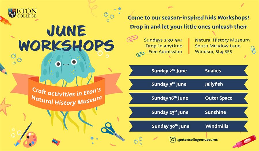 June Workshops poster