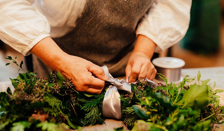 Making a Christmas Wreath - Royal Berkshire