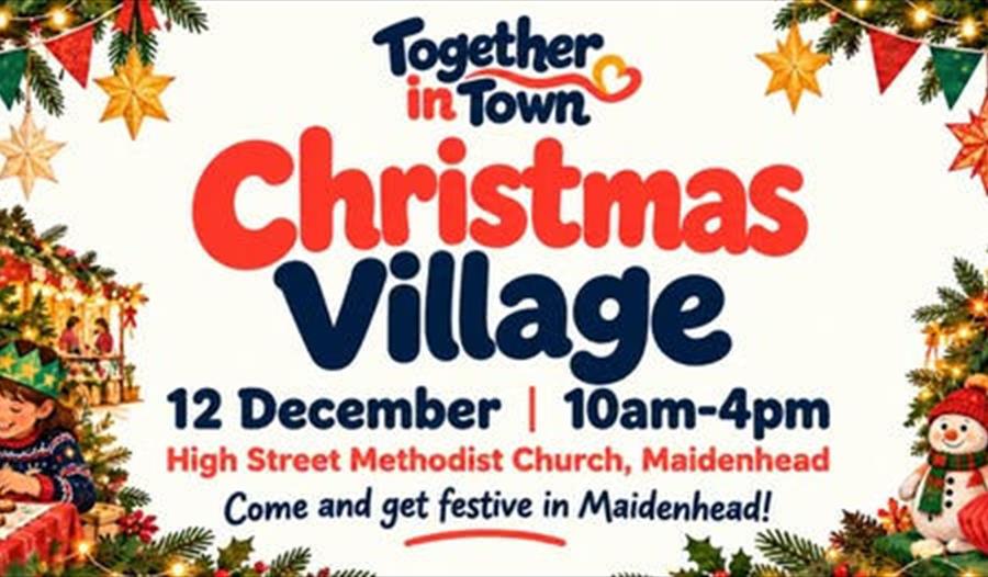 Together in Town Christmas Village poster
