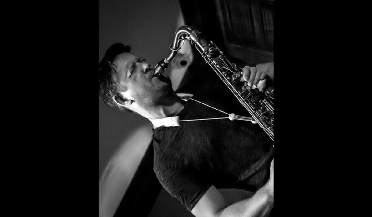 Paul Booth playing Sax