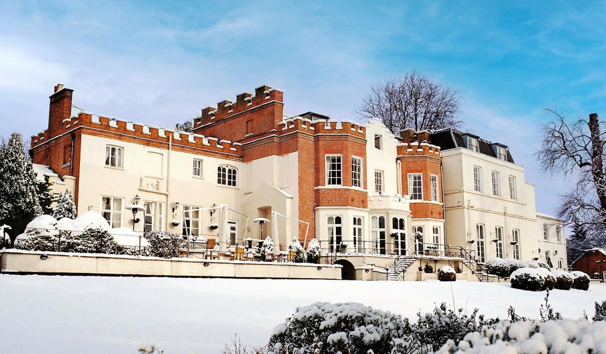 Taplow House Hotel in the snow
