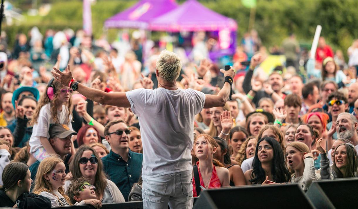 Fi.Fest | performer on stage with crowds