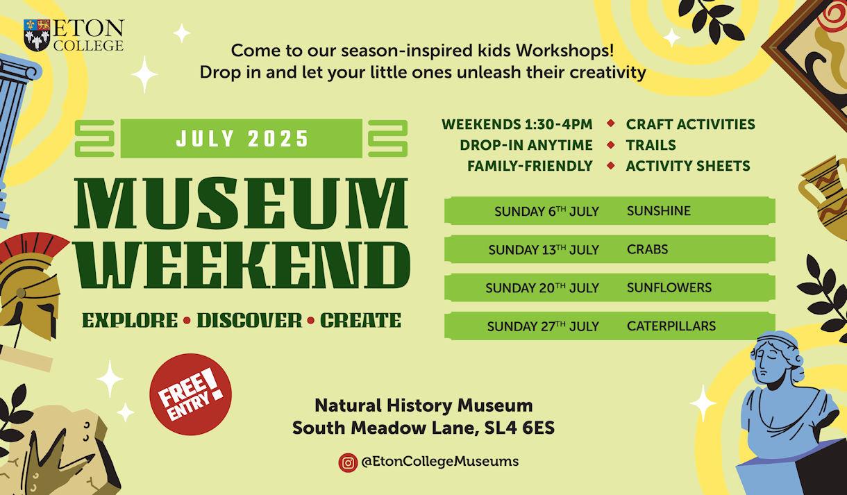 July Activities | Eton Natural History Museum