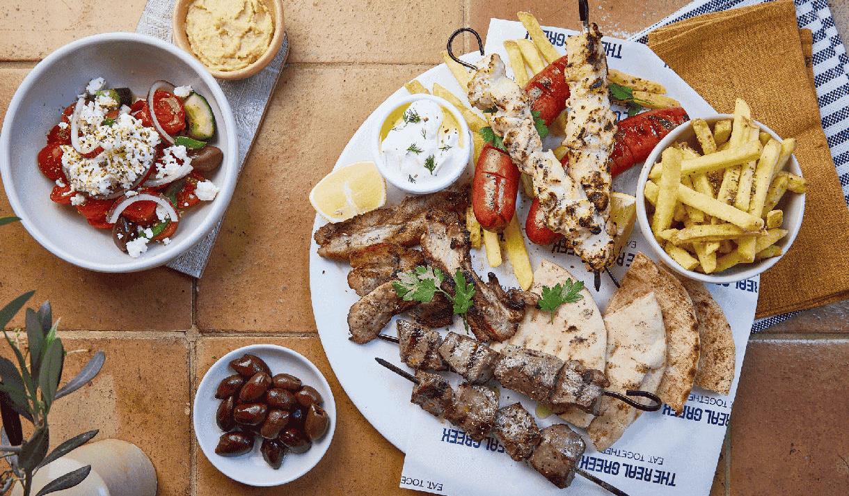 Food at The Real Greek - Windsor