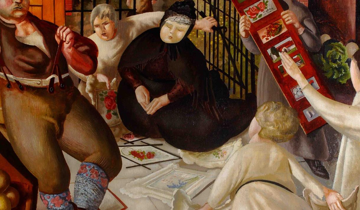 Sarah Tubb and the Heavenly Visitors, 1933 © Estate Stanley Spencer /Bridgeman Images.