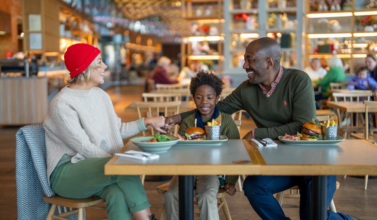 The Savill Garden Kitchen family eating