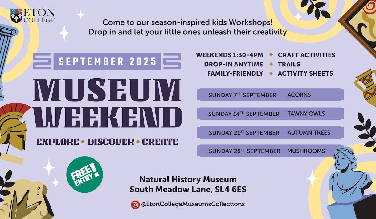 September museum weekends poster