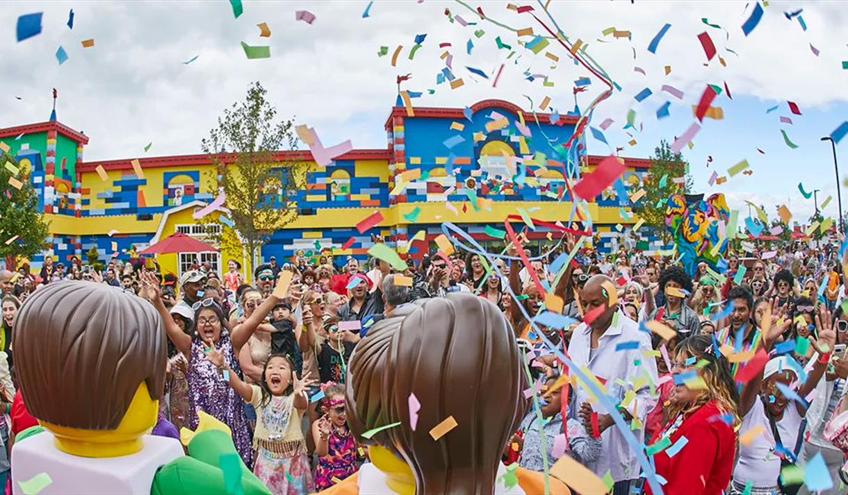 Crowds enjoying LEGO® Festival at LEGOLAND® Windsor