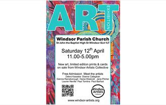 2025 Windsor Artists Collective: Art Exhibition Windsor Parish Church Poster