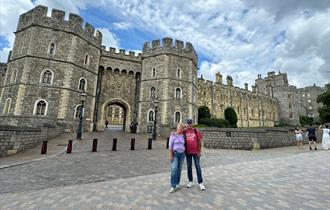 Walking Tours in Windsor | tour participants outside Henry VIII Gate, Windsor Castle