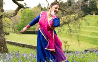 Alice Carfrae-Swar Sandhya - dancing in bluebells