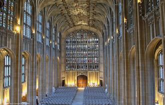 Stained glass in St George's Chapel Windsor