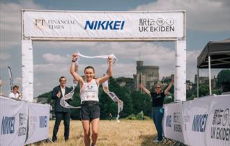 Ekiden - winner on the Brocas with Windsor Castle in the background