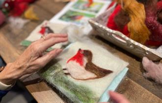 Felt: Needle Felted Robin
