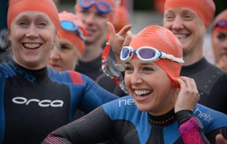FixAddiction Triathlon - Swimmers smiling