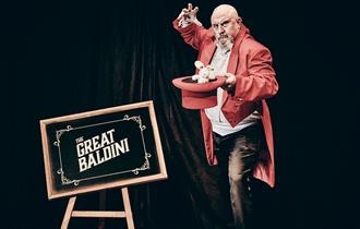 GREAT BALDINI - Rabbit in Hat  - Photograpger Mark Conway