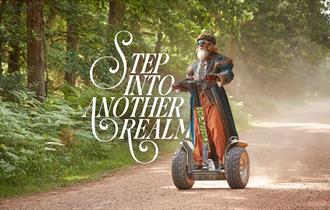 Step into another realm | person on a segway at Go Ape