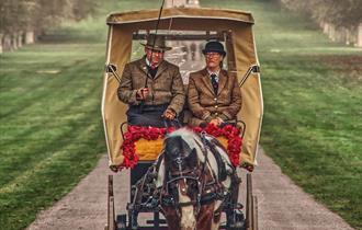 Windsor Carriages on the Long Walk at Christmas