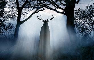 High Spirits - Herne the Hunter in a misty wood