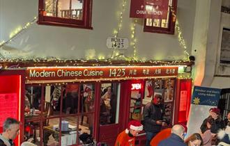 People outside 1423 China Kitchen