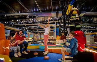 Family playing LEGOLAND Adventure Golf