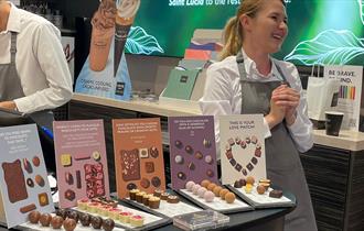 Hotel Chocolat display of chocolates
