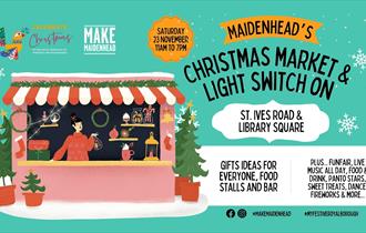 Maidenhead Christmas Market and Light Switch On graphic 2024