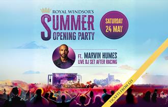 Marvin Humes at Royal Windsor Racecourse