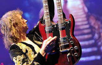 Purple Zeppelin - double neck guitar