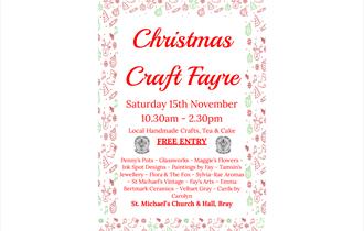 St Michaels Bray Christmas Craft Fayre poster