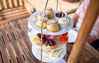Scones, cakes and sandwiches, an afternoon tea at Cumberland Lodge