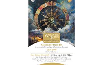 Carl Orff "Carmina Burana" and Borodin "Polovtsian Dances" - Windsor and Eton Choral Society POSTER