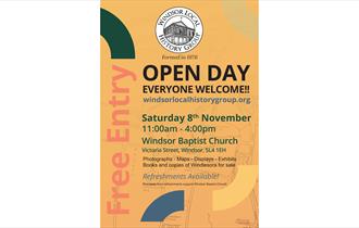 Windsor Local History Group OPEN DAY 2025 Flyer