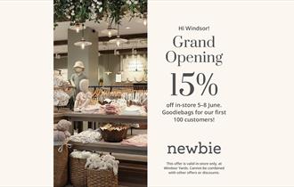 Newbie Windsor Store Launch graphic