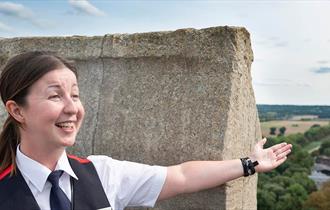 Warden at the top of the Round Tower. Royal Collection Trust / © His Majesty King Charles III 2023