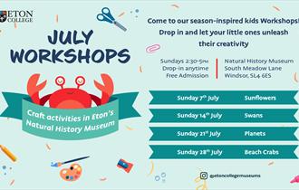Eton College Museum July Workshops