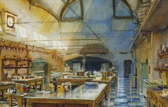 Windsor Castle: the Grand Kitchen, after restoration, Alexander Creswell. Royal Collection Trust / © His Majesty King Charles III 2023