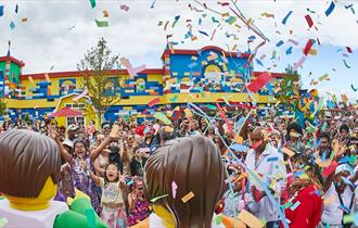 Crowds enjoying LEGO® Festival at LEGOLAND® Windsor