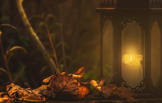 candle in a lantern