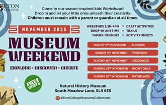 November museum weekends poster