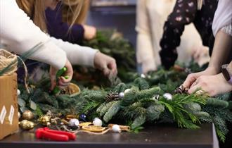 Wreath-making workshops with Pink and Perfect Florists