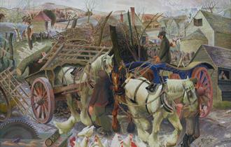 A Cotswold Farm, 1930-1. Gilbert Spencer.
Tate, Presented by the Trustees of the Chantrey Bequest 1932 ©Tate