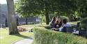 The Runnymede on Thames couple al fresco dining