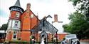 Macdonald Berystede Hotel & Spa: wedding couple outside hotel