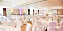 Macdonald Berystede Hotel & Spa: room set for wedding breakfast