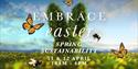 Embrace Easter - Spring Sustainability event promotion with bees and butterflies