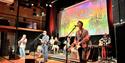 The Alter Eagles performing on stage